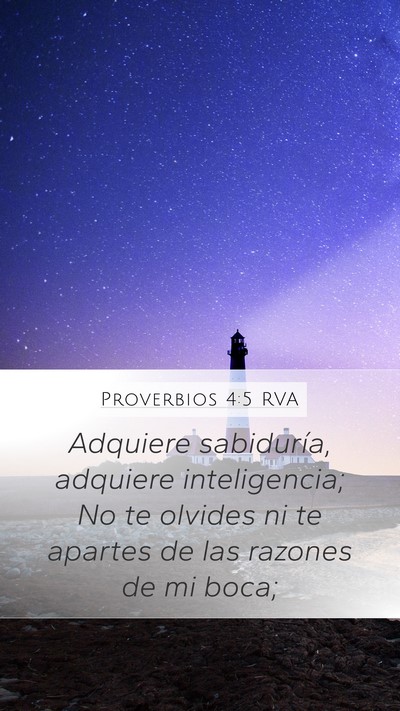 Proverbios 4:5 RVA Bible Verse Image