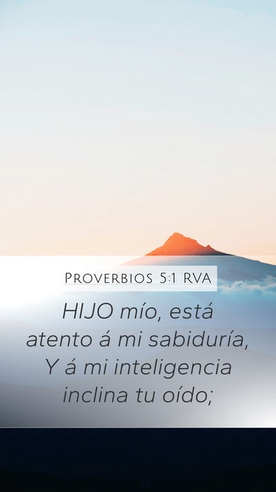Proverbios 5:1 RVA Bible Verse Image