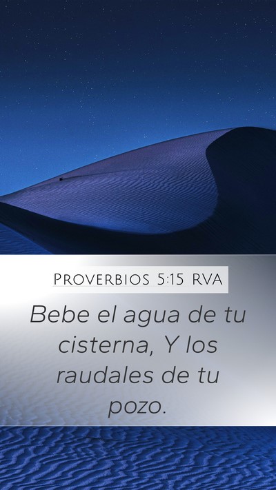 Proverbios 5:15 RVA Bible Verse Image