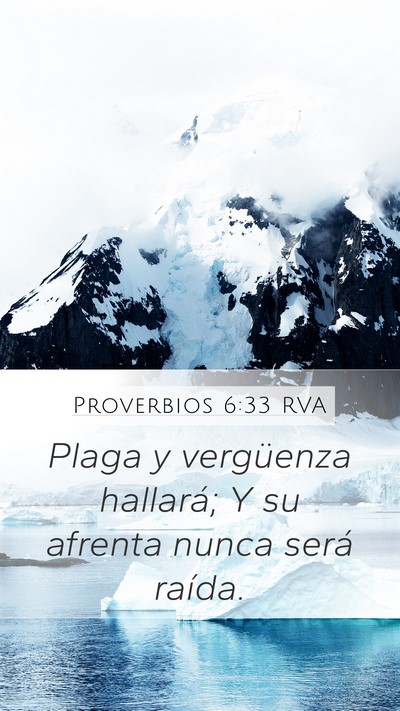 Proverbios 6:33 RVA Bible Verse Image