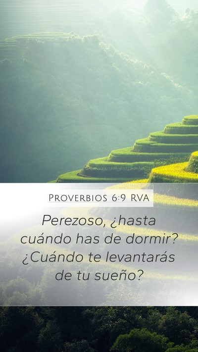 Proverbios 6:9 RVA Bible Verse Image