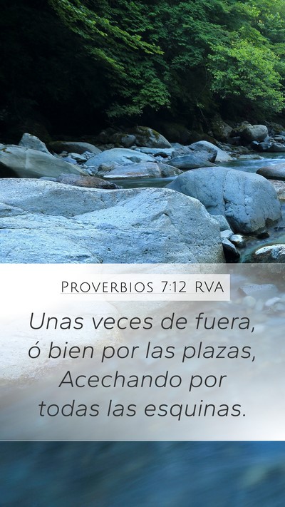 Proverbios 7:12 RVA Bible Verse Image