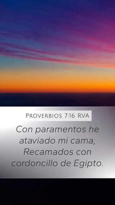 Proverbios 7:16 RVA Bible Verse Image