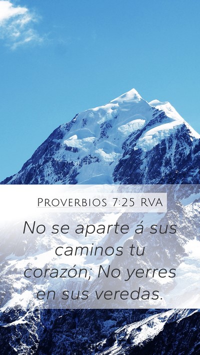 Proverbios 7:25 RVA Bible Verse Image