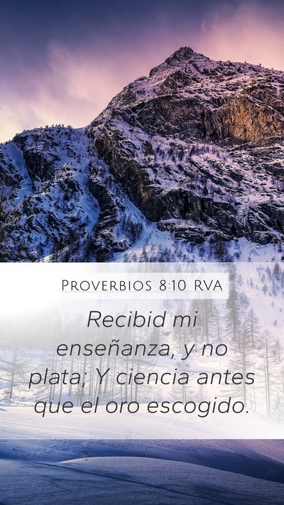 Proverbios 8:10 RVA Bible Verse Image