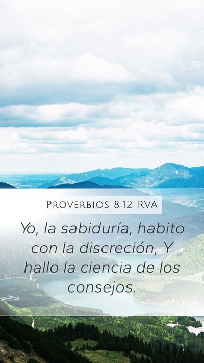 Proverbios 8:12 RVA Bible Verse Image