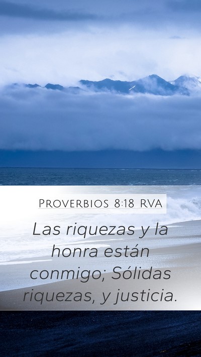 Proverbios 8:18 RVA Bible Verse Image