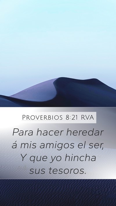 Proverbios 8:21 RVA Bible Verse Image