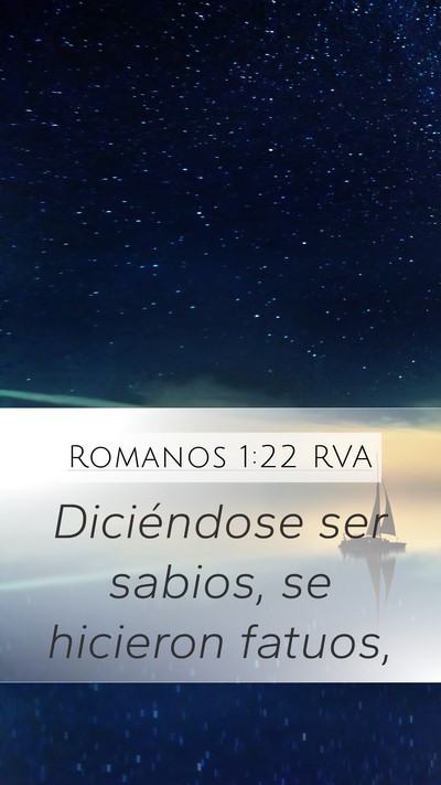 Romanos 1:22 RVA Bible Verse Image