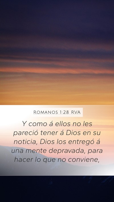 Romanos 1:28 RVA Bible Verse Image