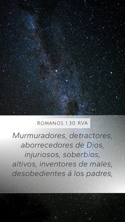 Romanos 1:30 RVA Bible Verse Image