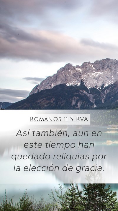 Romanos 11:5 RVA Bible Verse Image