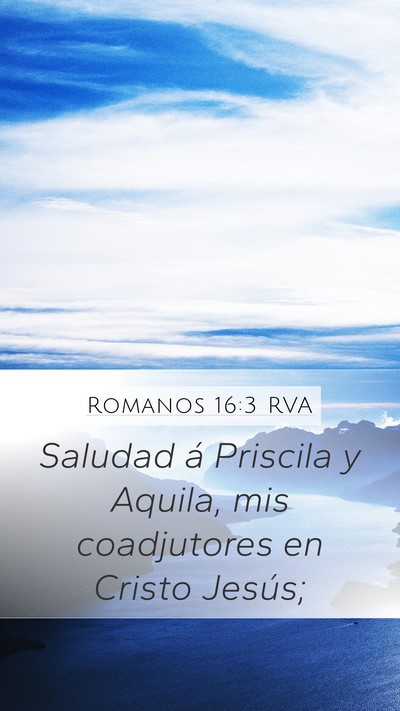 Romanos 16:3 RVA Bible Verse Image