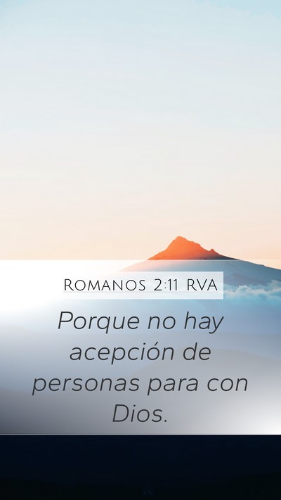 Romanos 2:11 RVA Bible Verse Image