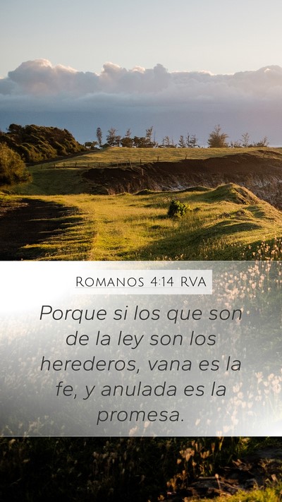 Romanos 4:14 RVA Bible Verse Image