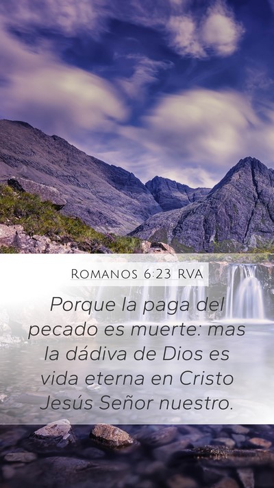 Romanos 6:23 RVA Bible Verse Image