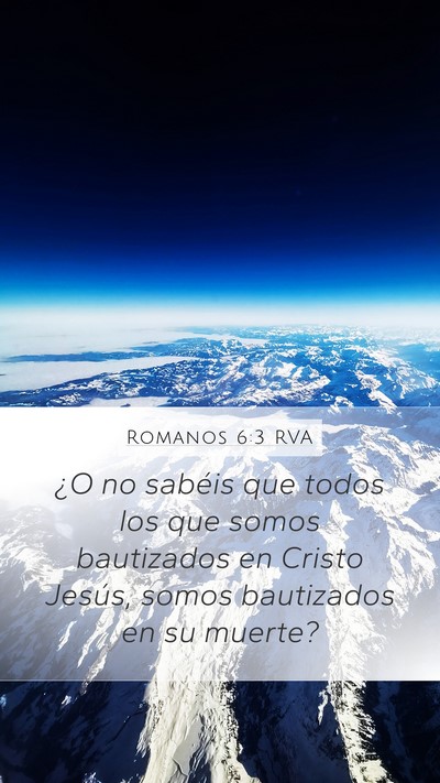 Romanos 6:3 RVA Bible Verse Image