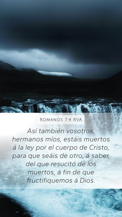 Romanos 7:4 RVA Bible Verse Image