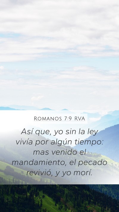 Romanos 7:9 RVA Bible Verse Image