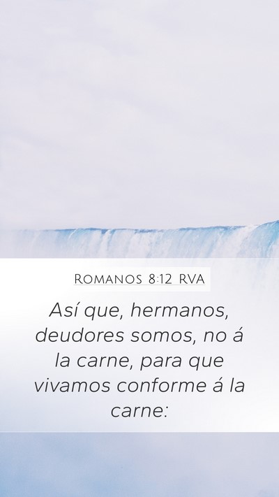 Romanos 8:12 RVA Bible Verse Image