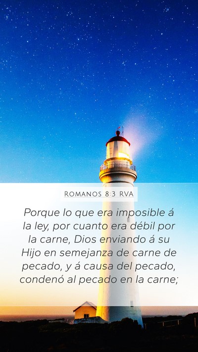 Romanos 8:3 RVA Bible Verse Image