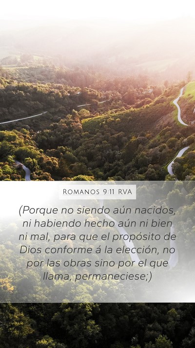 Romanos 9:11 RVA Bible Verse Image