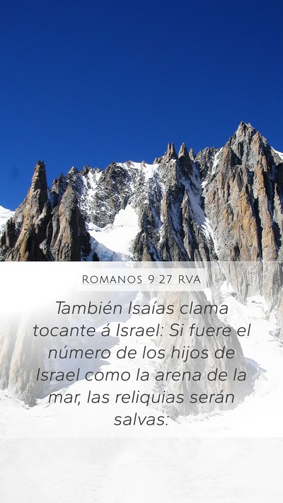 Romanos 9:27 RVA Bible Verse Image