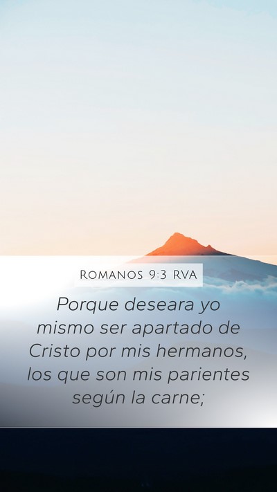 Romanos 9:3 RVA Bible Verse Image
