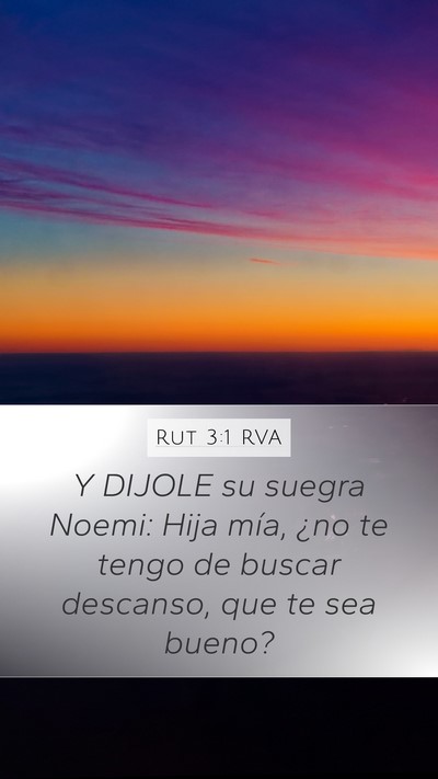 Rut 3:1 RVA Bible Verse Image
