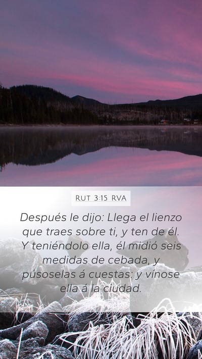 Rut 3:15 RVA Bible Verse Image