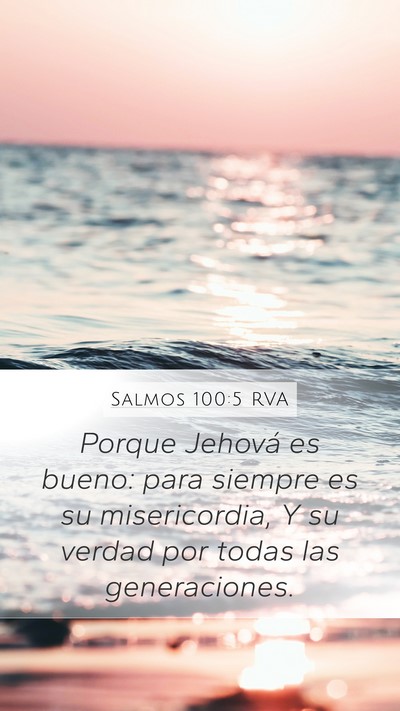 Salmos 100:5 RVA Bible Verse Image