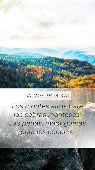 Salmos 104:18 RVA Bible Verse Image