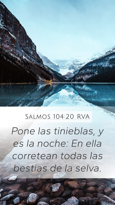 Salmos 104:20 RVA Bible Verse Image