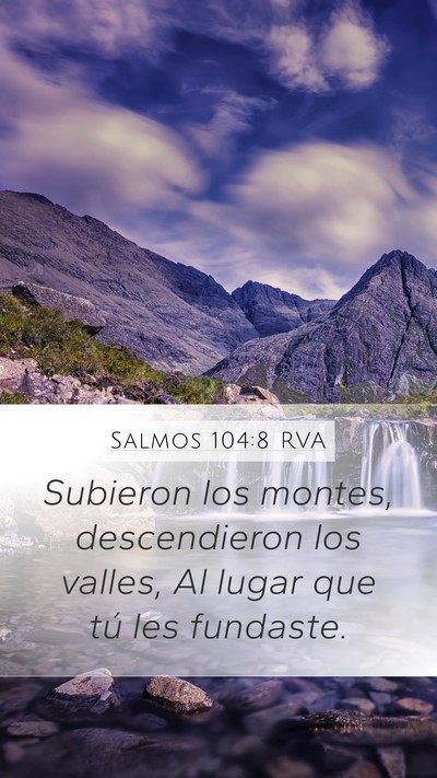 Salmos 104:8 RVA Bible Verse Image