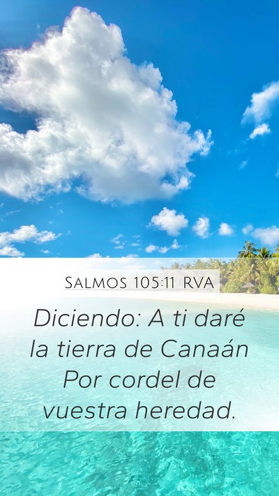 Salmos 105:11 RVA Bible Verse Image