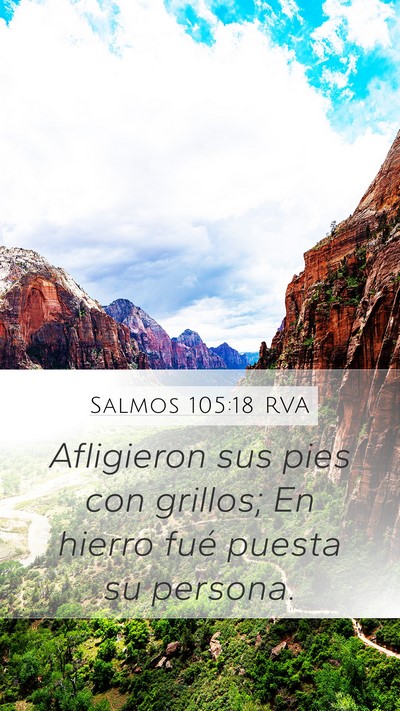 Salmos 105:18 RVA Bible Verse Image