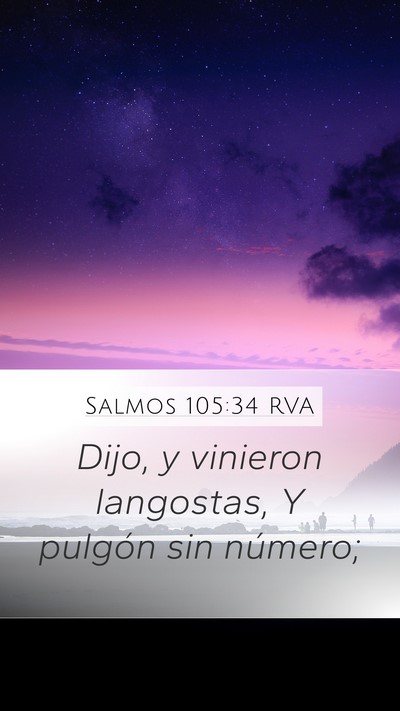 Salmos 105:34 RVA Bible Verse Image