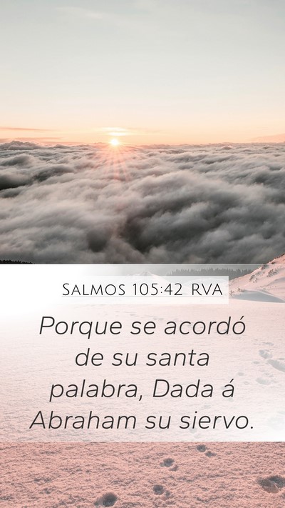 Salmos 105:42 RVA Bible Verse Image