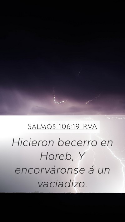 Salmos 106:19 RVA Bible Verse Image
