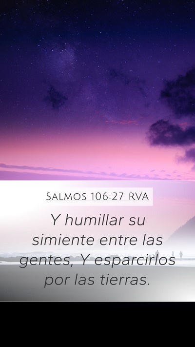 Salmos 106:27 RVA Bible Verse Image