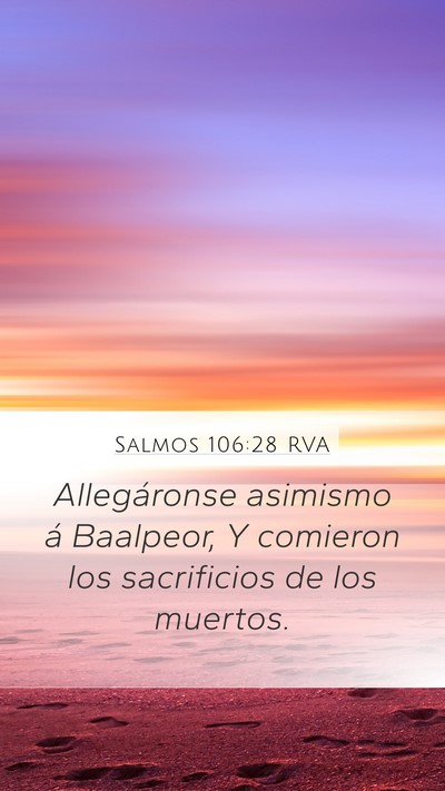 Salmos 106:28 RVA Bible Verse Image