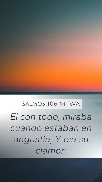 Salmos 106:44 RVA Bible Verse Image