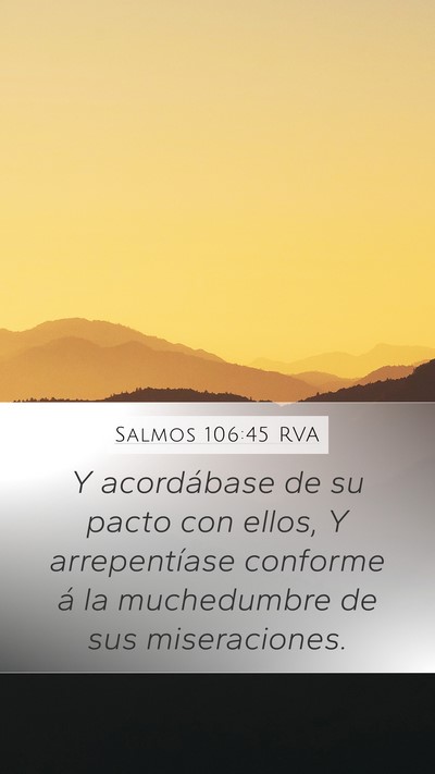 Salmos 106:45 RVA Bible Verse Image