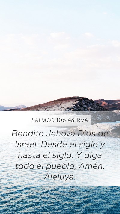 Salmos 106:48 RVA Bible Verse Image