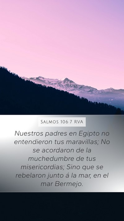 Salmos 106:7 RVA Bible Verse Image