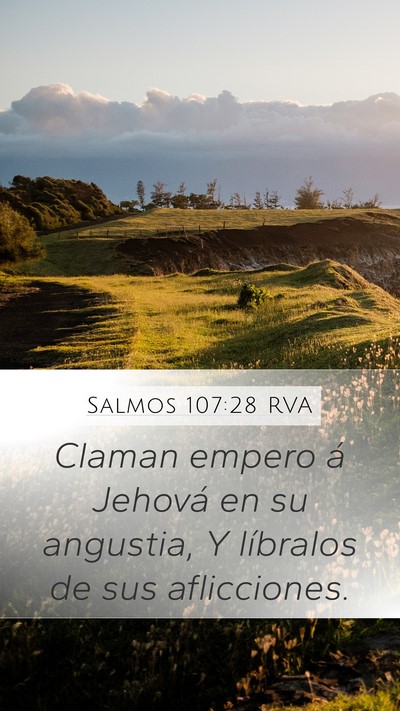 Salmos 107:28 RVA Bible Verse Image