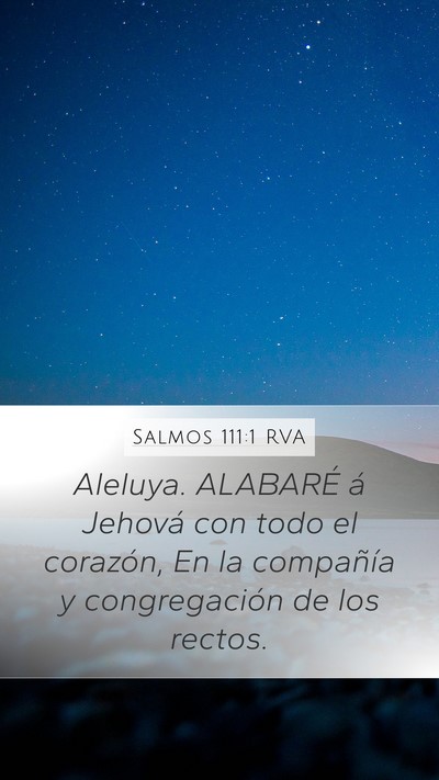 Salmos 111:1 RVA Bible Verse Image
