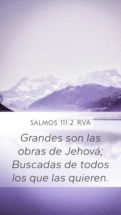 Salmos 111:2 RVA Bible Verse Image
