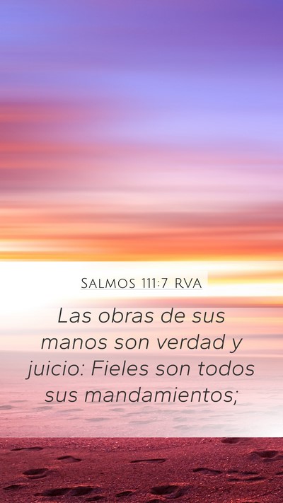 Salmos 111:7 RVA Bible Verse Image