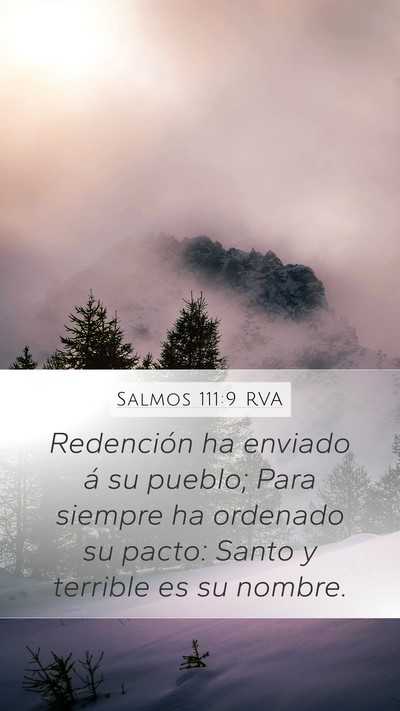 Salmos 111:9 RVA Bible Verse Image